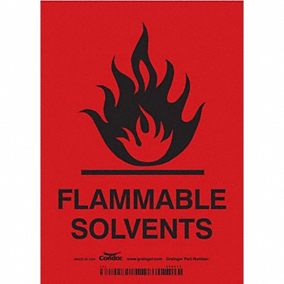 Safety Sign 7 inx5 in Vinyl