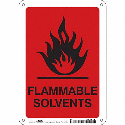 Safety Sign 10 inx7 in Aluminum
