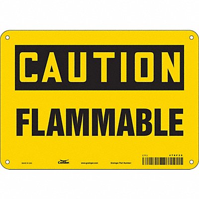 Danger Sign 7 in x 10 in Aluminum