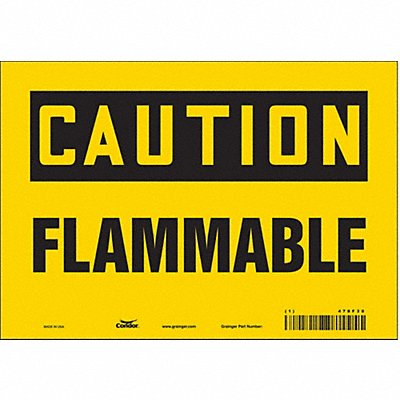 Safety Sign 7 inx10 in Vinyl