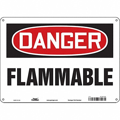 Safety Sign 10 inx14 in Polyethylene