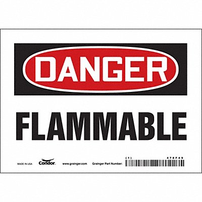 Safety Sign 5 inx7 in Vinyl