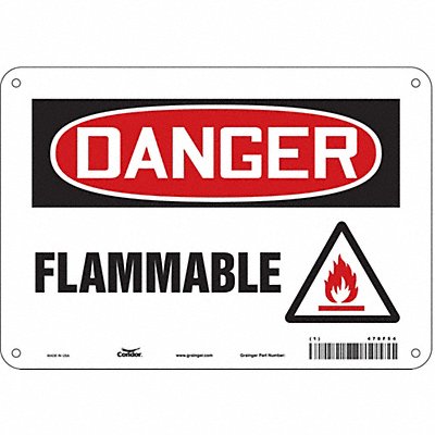 Safety Sign 7 inx10 in Polyethylene