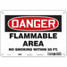 Danger Sign 7 in x 10 in Aluminum