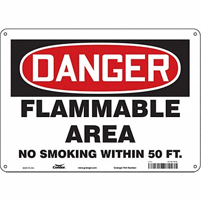 Safety Sign 10 inx14 in Aluminum
