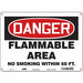 Safety Sign 10 in x 14 in Polyethylene