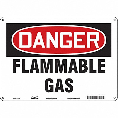 J6927 Safety Sign 10 inx14 in Aluminum