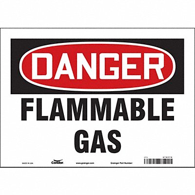 J6927 Safety Sign 10 inx14 in Vinyl