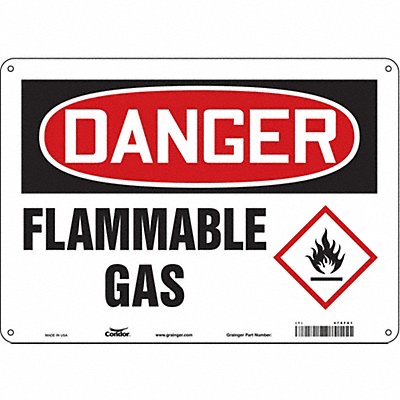 Safety Sign 10 inx14 in Aluminum