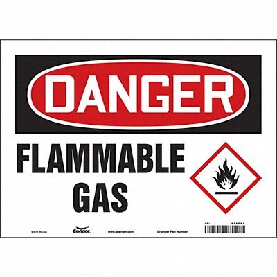 Safety Sign 10 inx14 in Vinyl