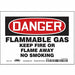 Safety Sign 5 in x 7 in Vinyl