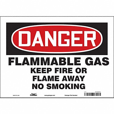Safety Sign 10 inx14 in Vinyl