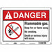 Safety Sign 10 in x 14 in Polyethylene