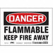 Safety Sign 5 inx7 in Vinyl
