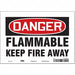 Safety Sign 7 inx10 in Vinyl