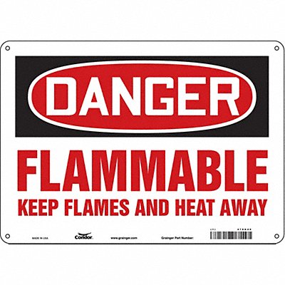 Safety Sign 10 inx14 in Aluminum