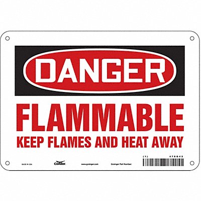 Safety Sign 7 inx10 in Polyethylene