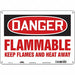 Safety Sign 10 in x 14 in Polyethylene