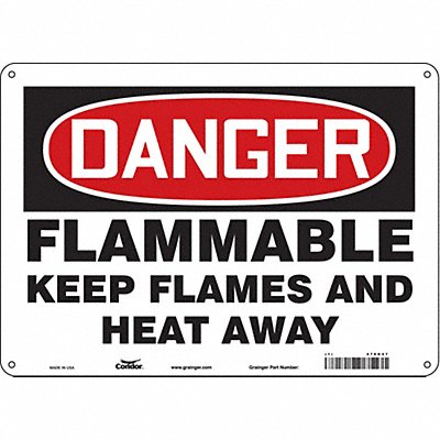 Safety Sign 10 inx14 in Aluminum