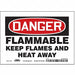 Safety Sign 5 in x 7 in Vinyl