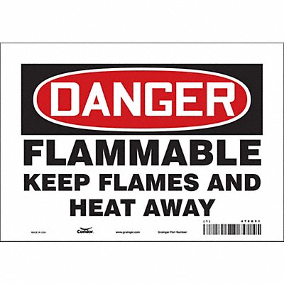 Safety Sign 7 in x 10 in Vinyl
