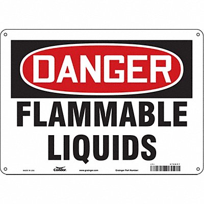 Safety Sign 10 inx14 in Polyethylene