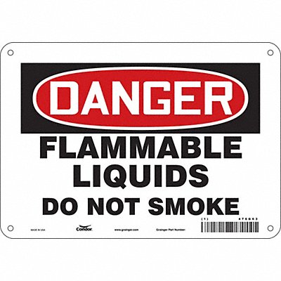 Safety Sign 7 in x 10 in Polyethylene