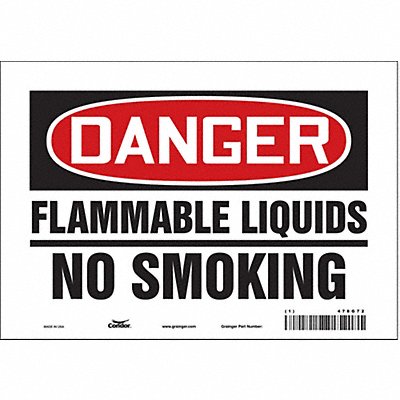 Safety Sign 7 in x 10 in Vinyl