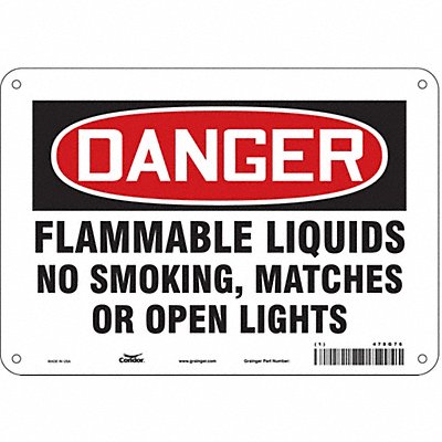 Safety Sign 7 inx10 in Polyethylene