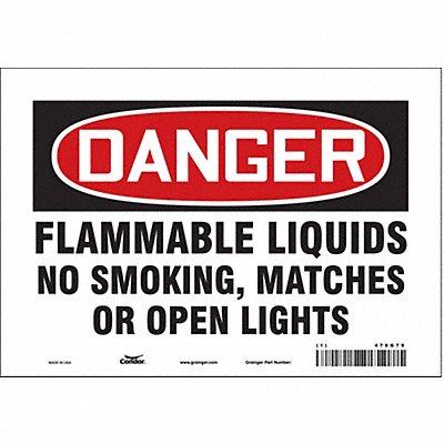 Safety Sign 7 in x 10 in Vinyl