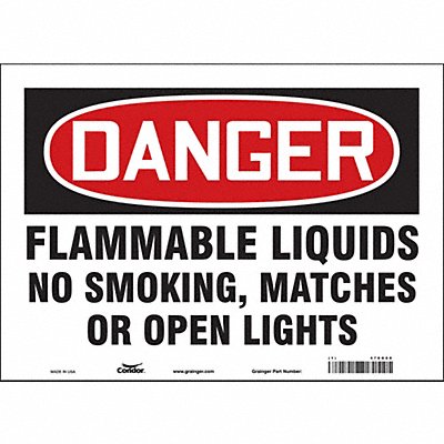 Safety Sign 10 inx14 in Vinyl