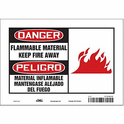 Safety Sign 7 inx10 in Vinyl