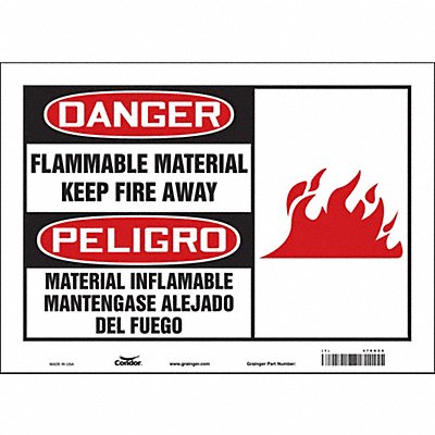 Safety Sign 10 inx14 in Vinyl