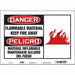 Safety Sign 10 inx14 in Vinyl