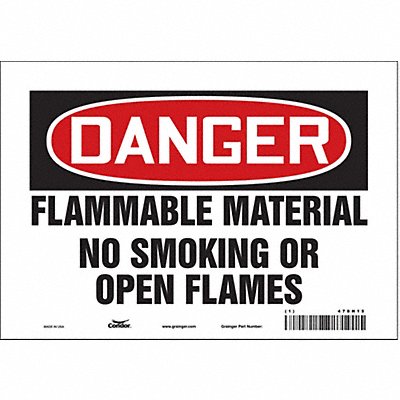 Safety Sign 7 in x 10 in Vinyl