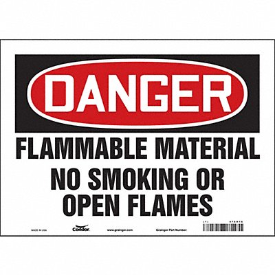 Safety Sign 10 inx14 in Vinyl