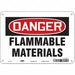 J6928 Danger Sign 7 in x 10 in Aluminum