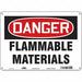 J6928 Safety Sign 10 inx14 in Polyethylene