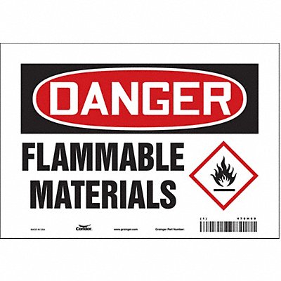 Safety Sign 7 inx10 in Vinyl