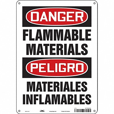 Safety Sign 14 in x 10 in Aluminum