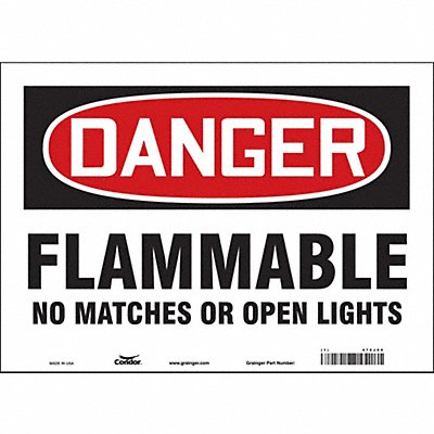 Safety Sign 10 in x 14 in Vinyl