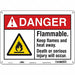 Safety Sign 10 in x 14 in Polyethylene