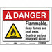 Safety Sign 10 in x 14 in Vinyl