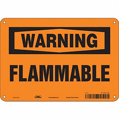 Danger Sign 7 in x 10 in Aluminum