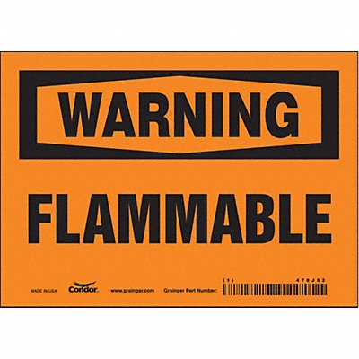 Safety Sign 5 inx7 in Vinyl
