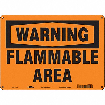 Safety Sign 10 in x 14 in Aluminum