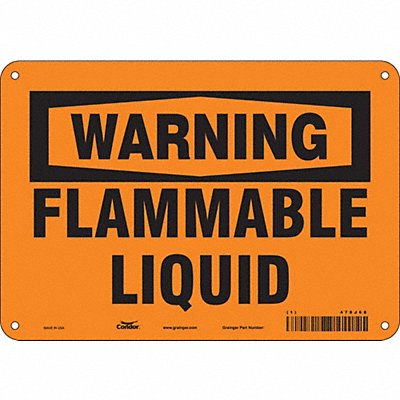 Danger Sign 7 in x 10 in Aluminum