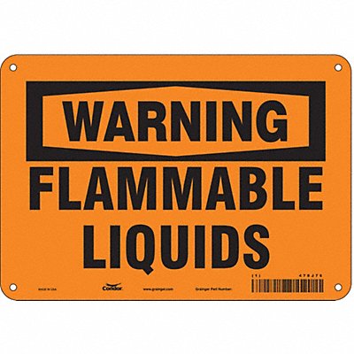Safety Sign 7 in x 10 in Polyethylene