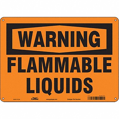 Safety Sign 10 in x 14 in Polyethylene