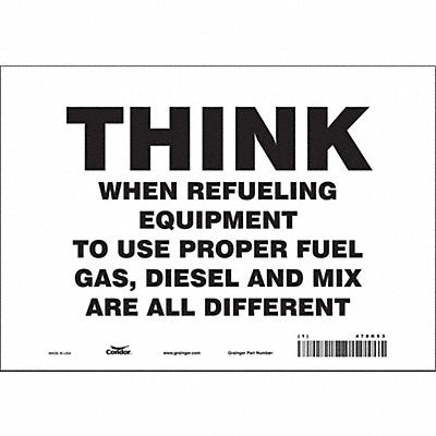 Safety Sign 7 inx10 in Vinyl